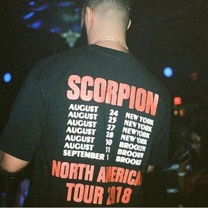 Drake 2018 Scorpion North American Tour Hat and T-shirt